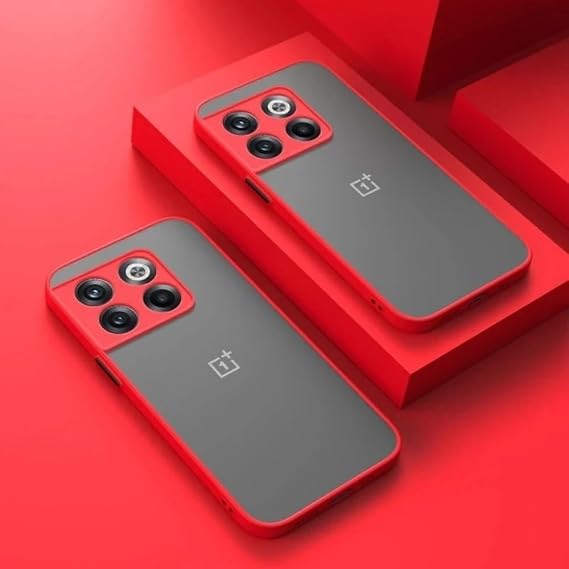 for OnePlus 11 ACE Pro 5G Case Matte Clear Armor Shockproof Cover for One Plus 11 10 10T 9 R RT 8 7 10R Pro Camera Protect Cases,red,for One Plus 9R