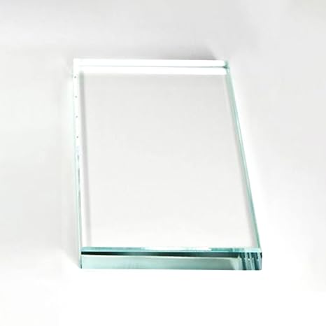 Custom Cut Glass Table Top 3/8'' Thick - Low Iron Tempered Glass Cut to Size -Rectangle Replacement Glass for Table Tops with Flat Edge by Fab Glass and Mirror (C-LIGT-REC10MTF)