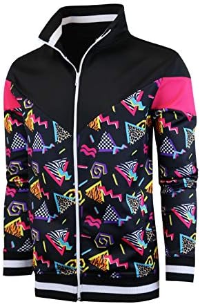 SCREENSHOT Mens Urban Hip Hop Premium Track Jacket - Slim Fit Side Taping Sportswear Urbanwear Streetwear Fashion Top