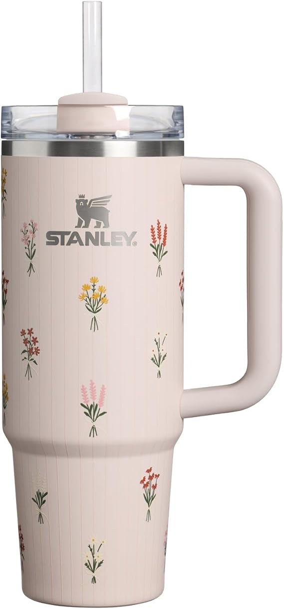 STANLEY The Quencher H2.0 FlowState™ Tumbler 30 oz / 0.89 L Rose Quartz Bouquets