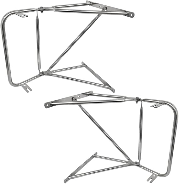Stainless Door Mirror Mounting Bracket Arm w/Mounting Angles L/R | Fits 377 357 359 385 375 379 281 351 330 348 Trucks before 2005