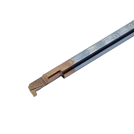 MGR 4B 1.0mm Wide Tungsten Steel Micro Bore Right Hand Boring Tool Min Bore Dia. 0.161" Internal Grooving Tool Nano Coating Straight Shank OAL 3.93 (MGR 4B1.0 L10)