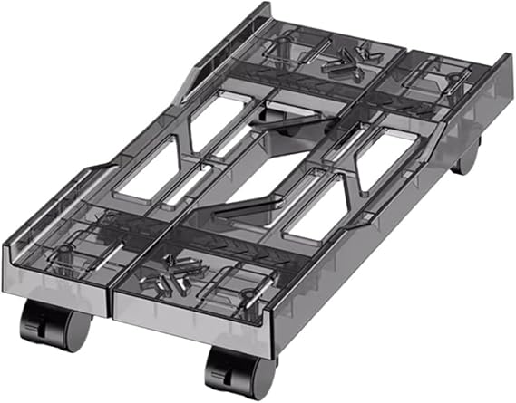 Adjustable Monitor Stand PC Stand Adjustable CPU Tower Stand Mobile CPU Stand with 4 Caster Wheels Fits Most PC (Multi-Colour Available) Arm Monitor(Black)