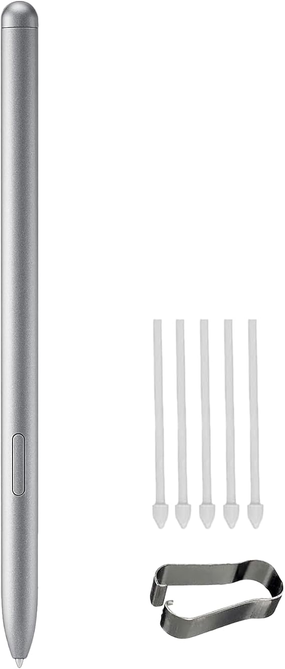 Galaxy Book4 360 S Pen Replacement for Samsung Galaxy Book4 360, Book4Pro 360 Stylus Compatible with Galaxy Book4 Pro 360-5 Nibs (Silver)