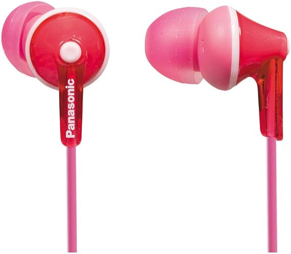Panasonic Wired Earphones - Wired, Pink (RP-HJE125-P)