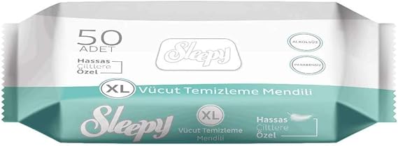 Sleepy Sensitive Body Cleansing Wipes 50 Leaves