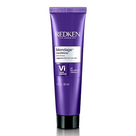 Redken Blondage Color Depositing Purple Conditioner For Blonde Hair - Tones & Moisturizes Brassy Hair