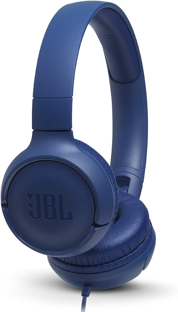 JBL TUNE 500 - Wired On-Ear Headphones - Blue