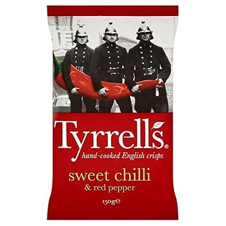 Tyrrells Sweet Chilli & Red Pepper Crisps - 150g