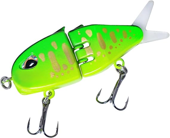 Mini Glide Bait for Bass Fishing,Slow Sinking Wide S Smooth Glide Baits for Freshwater and Saltwater, Amazing Lifelike Fishing Gear Gifts for Family