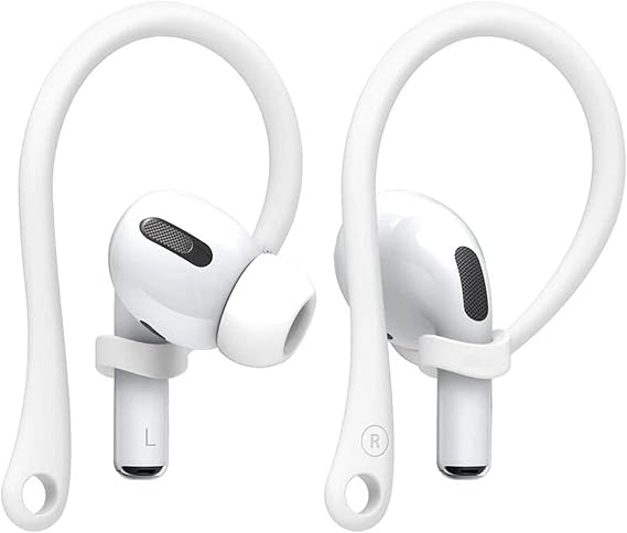 Xiaomi Redmi Buds 8 Active Kulak Üstü Kulaklık Tutucu Spor Kanca, Esnek Silikon Düşme Önleyici Askı Beyaz [Xiaomi Redmi Buds 8 Active ile Uyumlu]
