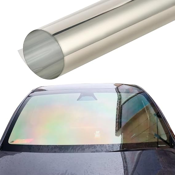 XhuangTech Car Window Tint Film, 70% VLT Car Tint Light Yellow, Car Solar Film 99% Anti UVR Heat Rejection UV Block Protection Window Sticker, Car Tint Solar Film for Windshield, Side Window (0.5x3M)