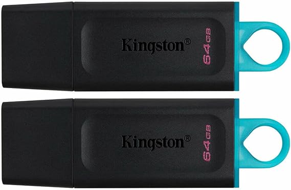 Kingston DataTraveler Exodia Flash Drive USB 3.2 Gen 1 with Protective Cap and Keyring in Multiple Colours - DTX/64GB-2P
