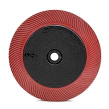 Scotch-Brite Radial Bristle Brush, Aluminum Oxide, 6000 rpm, 7-79/128 Diameter x 1 Width, 220 Grit, Red (Pack of 1)