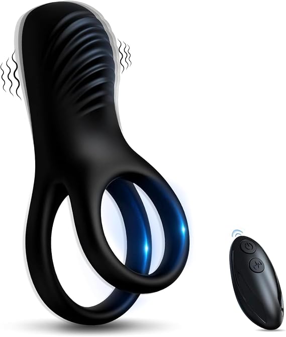 Black Rechargeable Ring with 9 Modes CB20411