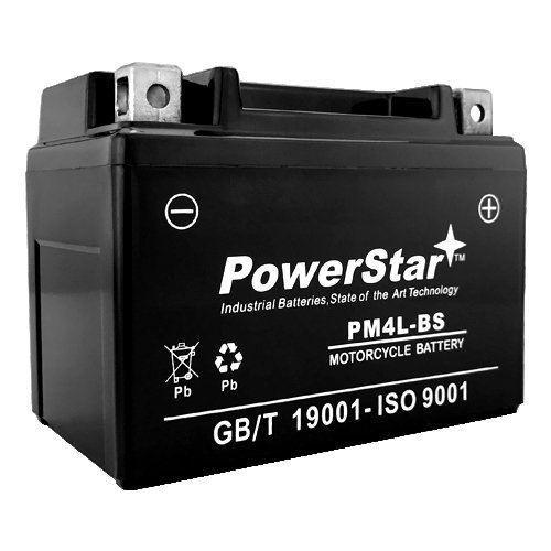 12 Volt YTX4L-BS Sealed AGM Scooter, ATV, and Dirt Bike Battery