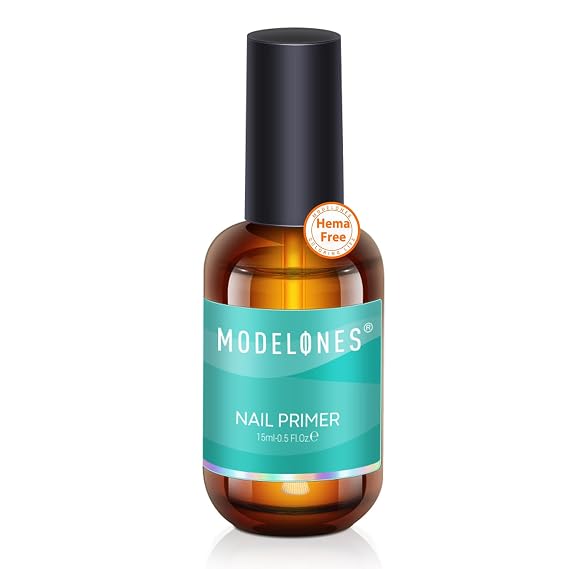 modelones Nail Primer for Base Coat, 15 ml Acid Free No Lift Bond Primer