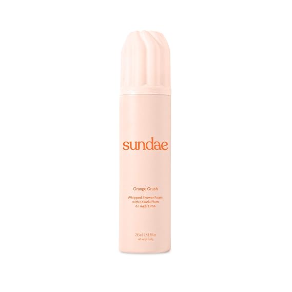 sundae Whipped Shower Foam Orange Foaming Body Wash 8.9 fl oz.