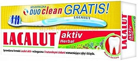 Lacalut Toothpaste Aktiv Herbal with Brush 75 Ml