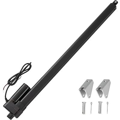 26 Inch Stroke Linear Actuator 12V Heavy Duty 440lbs2000N IP65 Waterproof Electric Actuator Speed 0.31sec with Mounting Brackets