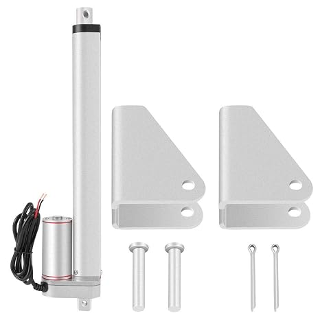 24VDC Linear Actuator,300mm/12" Stroke High Duty 1500N Straight Line Electric Linear Actuato for Electric Medical Bed, Electric Sofa, Electric Stand Lifting Rod.