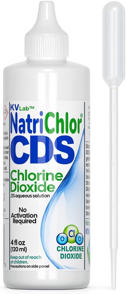 The Original NatriChlor CDS | Chlorine Dioxide 3000 ppm | 4 oz