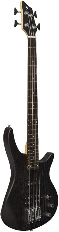 Stagg 4 String Bass Guitar, Right, Black, (SBF-40 BLK 3/4)