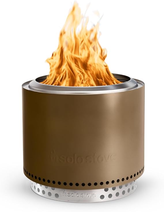 Solo Stove Bonfire w/Stand | 19.5" Smokeless Wood Burning Fire Pit, Bronze