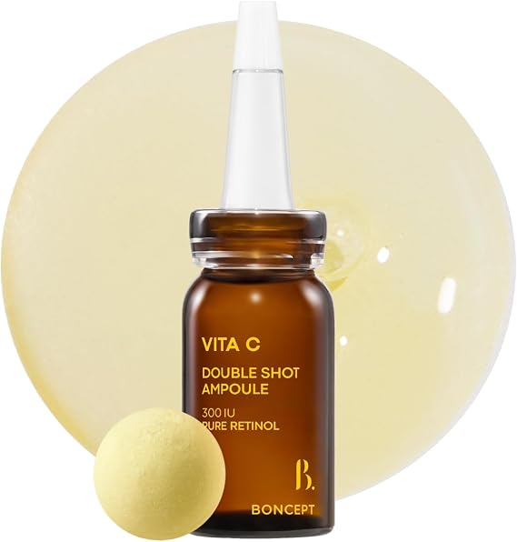 Vita-C Freeze Dry Double Shot Ample Kit, 1.3 fl oz 40 ml, Formulated with Fresh Vitamin C, Moisturizing Care, Beauty Serum