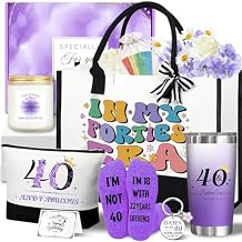Birthday Gifts for Women, Birthday Gifts Basket for Her, Fabulous Canvas Tote Bag Set, Gift for Mom Sister Friend