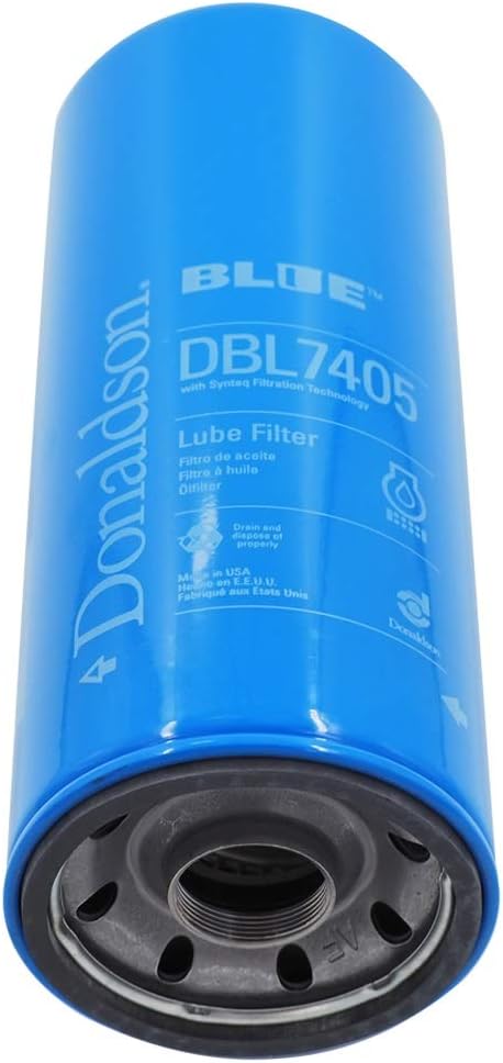 Donaldson DBL7405 Blue Engine Oil Filter 11.73 In., Full Flow Type, Spin On Style, Synteq Media Type