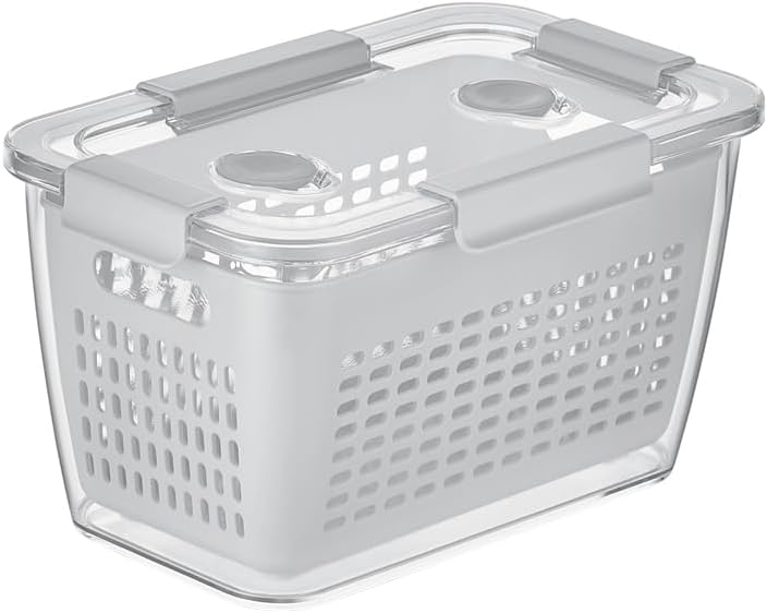 Selka Home - Lavin 2 Liter Light Gray Storage Container