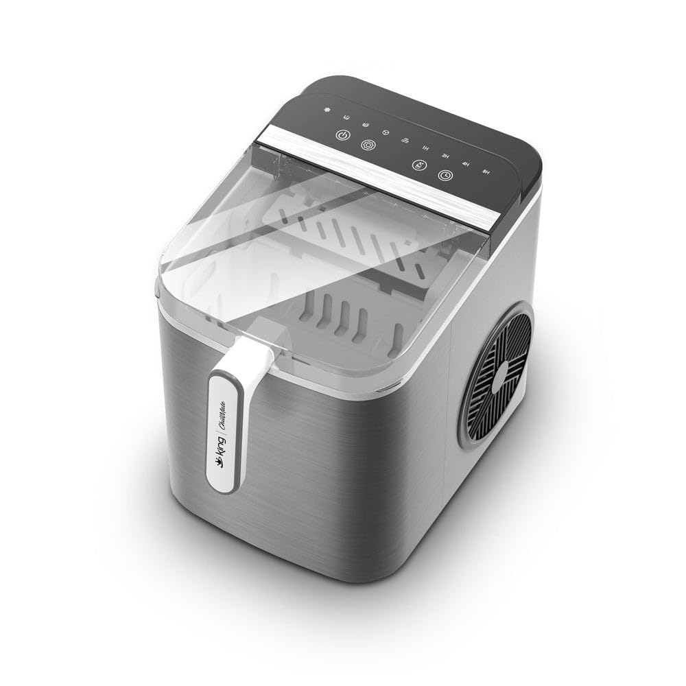 King KBM7991 Chillmate Buz Yapma Makinesi | Ev Tipi, Kompakt ve Dokunmatik Buz Makinesi