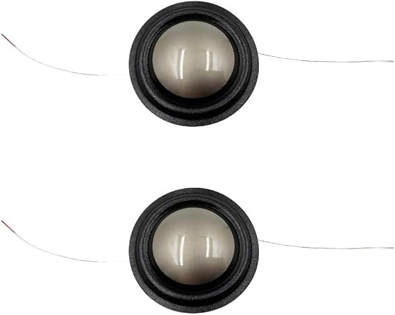 2-Pack Tweeter Diaphragm (Silk and Titanium) with 25.9mm (1.02") Voice Coil 4 Ohm for B&W S2 802 CM1 CM5 CM7 CM8 DM630, B&W AM1 Tweeter HF01155 and Many Others