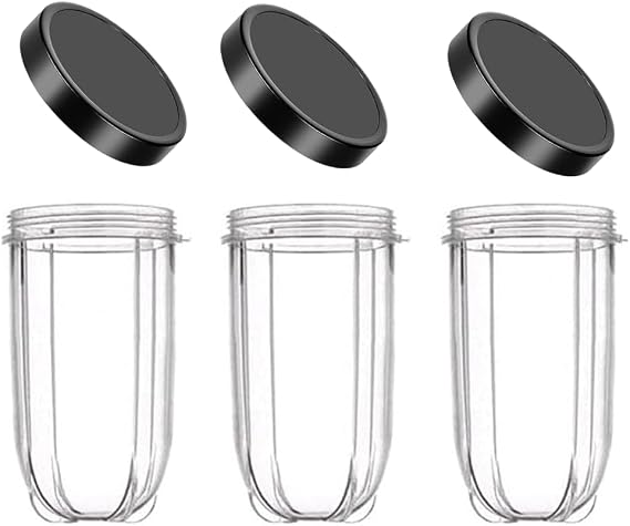Replacement Cup for Magic Bullet 250w 3pcs 16OZ with Lid