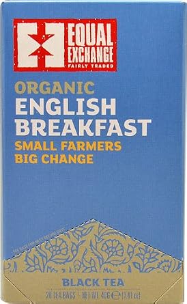 Equal Exchange Organic Black Tea English Breakfast -- 20 Tea Bags - 2 pc