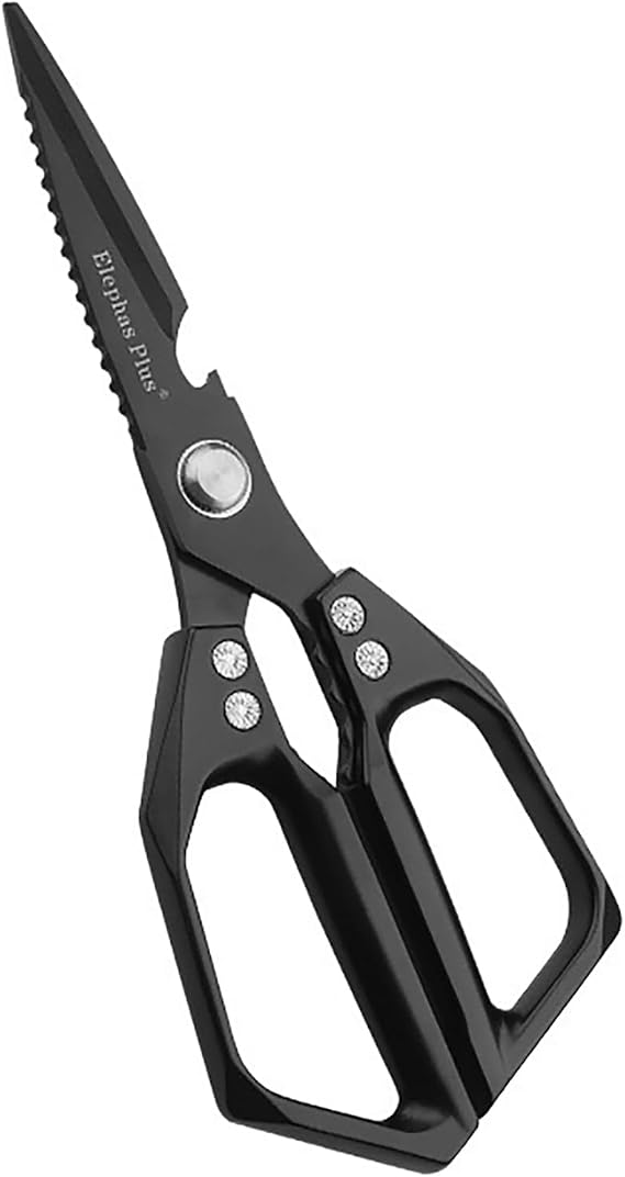 Heavy Duty Rust Proof Multi-Purpose Kitchen Shears(Black)