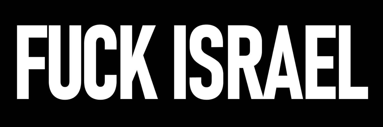 F.uck Israel Magnet Large 3x9 Bumper Sticker Size Prime Minister Benjamin Netanyahu Indicted War Criminal Sucks Magnet