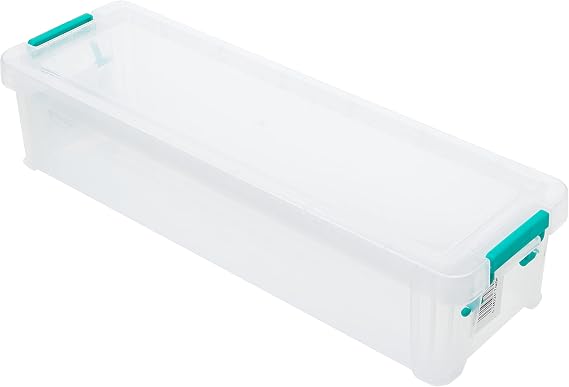 2.2 Litre Storage Box with lid W370xD110xH80mm Clear