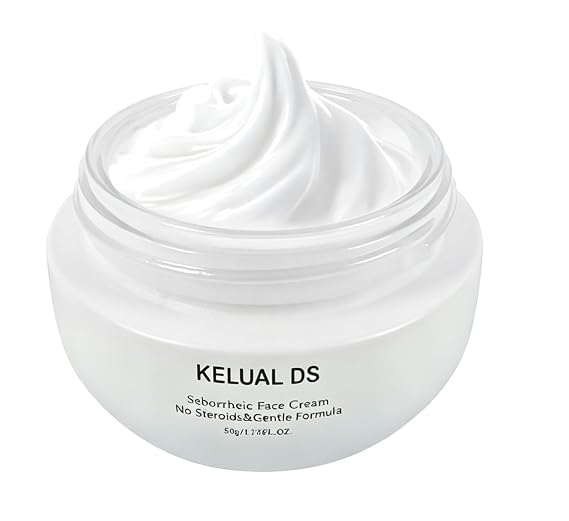 Seborrheic Face Cream for Sensitive Skin, Steroid-Free Gentle Formula, with Ceramides and Calendula Extract, 1.76 fl oz