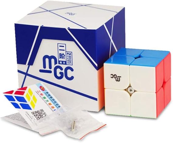 CuberSpeed YJ MGC 2X2 M Stickerless Speed Cube YJ MGC Magnetic 2X2X2 Cube Puzzle