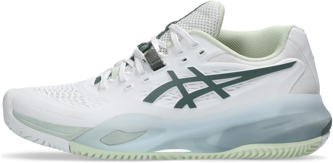 ASICS Women's Gel-Resolution X Clay Tennis Shoe, 11, White/Monument Blue