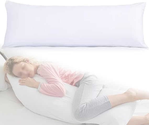60x180cm Long Body Pillow Insert, Dakimakura Hugging Body Pillow Inner Body Pillow Core for Side Sleeper, Machine Washable