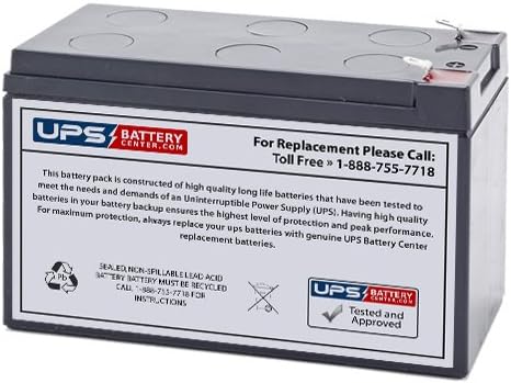 CSB HR1234WF2 12 Volt/9 Amp Hour (34 Watts) SLA Battery with 0.250 in. Fast-on Terminals