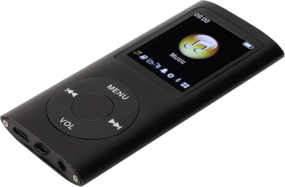 Portable MP3 Player, Lossless HiFi Music Player, 1.8 Inch LCD Screen, Digital Audio Player with Memory Card Slot for Music Lovers