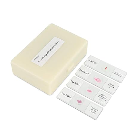 Prepared Parasitology Microscope Slide Set, Excellent 30pcs Slides Resource for Instruction at The College Level (Parasitology)