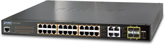 GS-4210-24PL4C IPv6/IPv4, 24-Port Managed 802.3at POE+ Gigabit Ethernet Switch + 4-Port Gigabit Combo TP/SFP (440W)