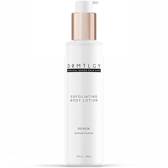 DRMTLGY Rough & Bumpy Skin Lotion | Exfoliating Body Moisturizer | 12% AHA blend, Lactic acid, Glycolic acid, Urea, Keratosis pilaris care, Unscented
