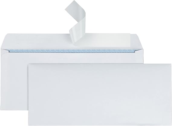 Office Depot Clean Seal(TM) Security Envelopes, #10 (4 1/8in. x 9 1/2in.), White, Box Of 500, 12015