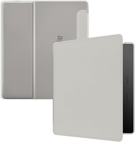 Case for 7" Kindle Oasis (3th Generation-2017 Release), Ultra Clear Soft Flexible Transparent TPU Back Cover with Auto Sleep/Wake for Kindle Oasis (Model NO. S8IN4O), Light Gray